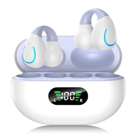 Paekole Ultra Open Ear Earbuds - Comfort Clip-On Earbuds, Small Bone Conduction Over Ear Headphones with Waterproof Design, Perfect Running Headphones for Sports and Fitness 4
