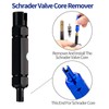 TAKONE Bicycle Valve Wrench, Aluminium Alloy Valve Extractor, 3-in-1 Valve