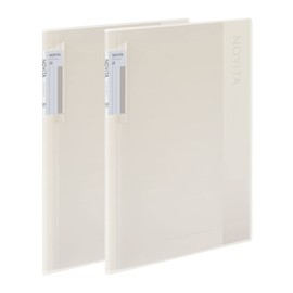 Kokuyo Ra-NV20WX2SET Novita Fixed A4 Clear Book, 20 Pieces, White, Set of 2