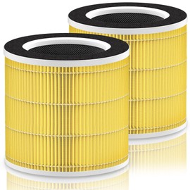 RP-AP089-F1 RP-AP089B Filter Compatible with RENPHO Air Purifier Replacement Filter RP-AP089 for RENPHO RP-AP089W RP-AP089B RP-AP089S, RP-AP089-F1-2 Fits RP-AP089-F2 Especially for Pet Allergy, 2-Pack