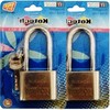 Large Warehouse Key, Heavy-Duty Warehouse Padlock Set (2 Locks), Locking Device Warehouse Door