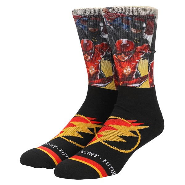 Bioworld The Flash Superhero Character and Lightning Bolt Men's Athletic