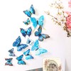 3D Butterfly Wall Sticker, Double Layer Butterfly, Refrigerator Sticker, Bedroom