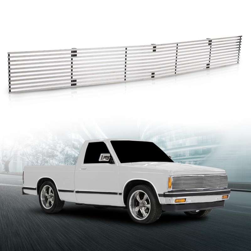LQI Upper Chrome Billet Grille Insert Compatible with Chevy Blazer