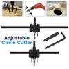 Adjustable Circle Hole Cutter Saw Kit Wood Drill Bit Saw