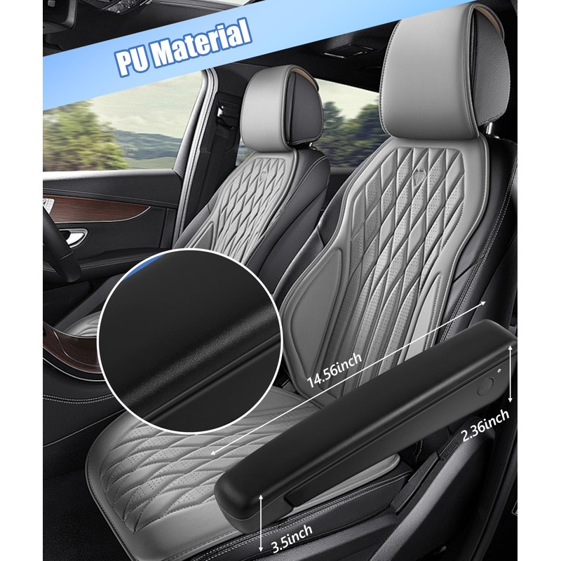 TRTYEF Car Seat Armrest Replacement for Iveco, 0-120° Adjustable Shock-Absorbing