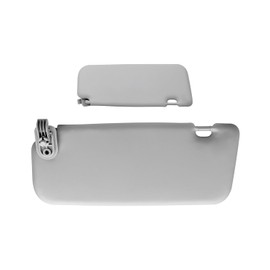 Left Driver Side Sun Visor Fit for Hyundai Accent 1E 2011 2012 2013 2014 2015 Replace 85210-1R000, Sun Protection Shade with Installation Pry Plate, Gray