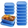 TANEMUDO 10 Pcs 2 Cup Silicone Freezer Trays with Lids