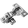 Berta 10-Pack, 1/2" Overlay Hinges, 45mm Stainless Steel Quiet 3D