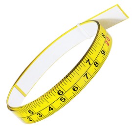 Steel Self-Adhesive Measuring Tape, Imperial and Metric Scale Workbench Ruler, Left to Right Sticky Measure Tape with Adhesive Backing for Woodworking, Saw, Drafting Table(44Inch,2Pcs,Yellow)