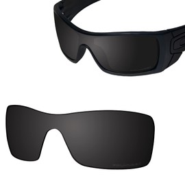 SAUCER Premium Replacement Lenses for Oakley Batwolf OO9101 Sunglasses High Defense - Carbon Black Polarized