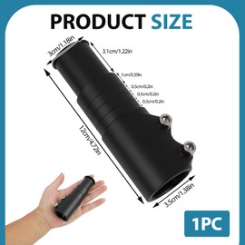 Hawpasy Bicycle Height Adapter 12 cm, Aluminium Riser for Mountain Bike, Trekking & City Bikes, Adjustable, Stable, Ergonomic