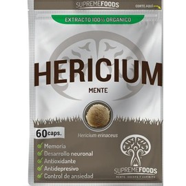 60 Caps De Auténtico Hongo Melena De León Pulverizado