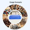 Forever bene 4-Pack Blue Plastic Storage Boxes with Lids, Medium