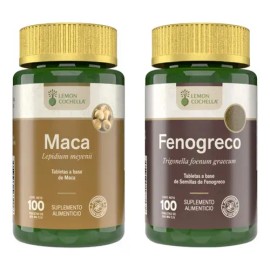 Kit Energy Root: Maca Premium Pura 100 Tab + Fenogreco Puro 100 Tab Vegana Hombre Mujer Energía Vitalidad