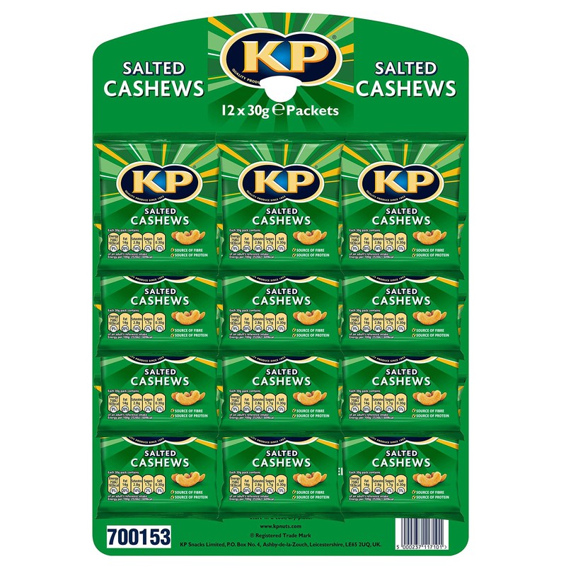 ( 12 Pack ) KP Salted Cashews 30g