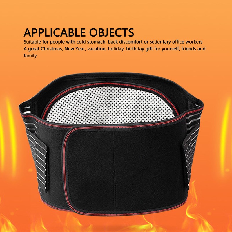Thermal Lumbar Support for Lower Back Thicken Widened Removable Warm