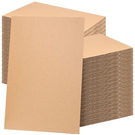 MAHIONG 50 Pack 11 x 17 Inch Corrugated Cardboard Sheets, 1/8" Thick Chipboard Sheets Medium Weight Flat Packaging Insert Pads for Shipping, Mailing, and Crafts