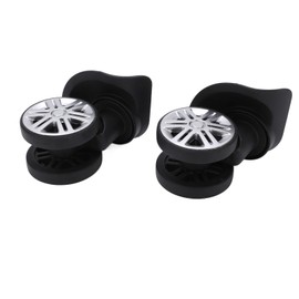 RiToEasysports Luggage Castor, 1 Pair Luggage Swivel Castors Suitcase Swivel Castors Repalcement A19 Mute Double Row Wheels Hiking Camping