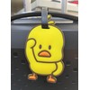 OZWOW Cute Yellow Duck Luggage Tag, Travel Bag Identifier, Durable