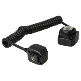 vhbw TTL Flash Cable Compatible with Canon 270EX, 430EX, 430EX II, 540EZ, 550EX, 220Ex, 380EX, 420EX Camera, Flash Unit Synchronous Cable, 30 cm
