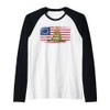Gadsden flag American Raglan Baseball Tee