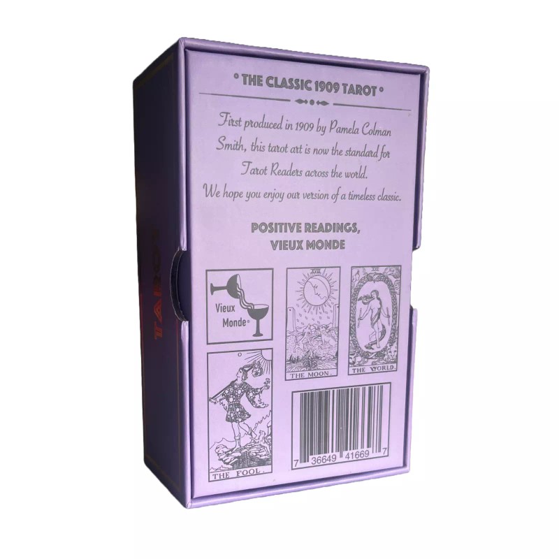 Lavender Tarot & Guide | Classic Tarot Design and Gold