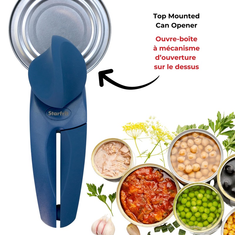Starfrit MightiCan Can Opener - Safe - Holds Lid and