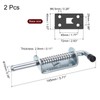 sourcing map Barrel Bolt Latch, 2Pcs 10x145mm - Carbon Steel