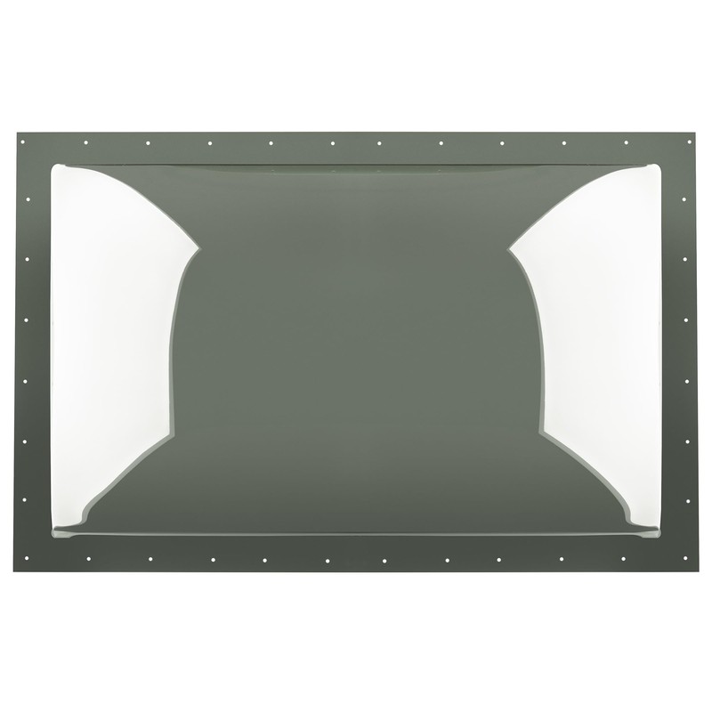 RecPro RV Skylight Cover Bubble | Impact-Resistant Rectangular Exterior Dome