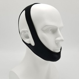 Anti-Mouth Opening Sleep Strap for Nose Breathing Support Band-Black 2ea