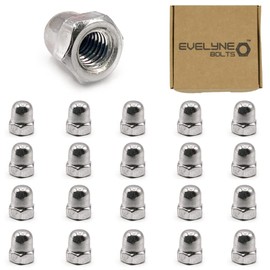 M5 (5mm) Dome Nuts Set - Steel Cap Nut - Evelyne (Pack of 20)