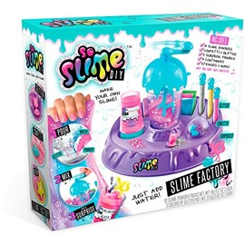 So Slime DIY Slime Factory Kit by Canal Toys – Make 10 Colorful Slimes – Just Add Water, No Glue or Mess – Includes Glitter, Confetti & Surprise Figures – Fun Slime Making Kit for Kids Ages 6+