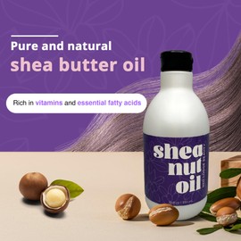 Shea Nut Oil - Ultimate Shea Butter Formula for Advanced Skin Care & Deep Hair Moisturizer - Non-GMO, Cruelty-Free, Sulfate-Free - Ideal for Daily Use on Dry Skin & Hair - 12 fl oz