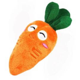 1 Pack Orange Soft Puppy Pet Supplies Cute Carrot Plush Chew Squeaker Sound Squeaky Toys for Dog Cat Birthday Xmas Gifts