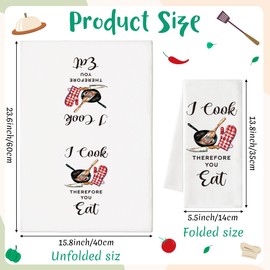 FZkuozougedd Funny Joked Kitchen Towels - 2Pcs Funny Wacky Hand Towels Kitchen Ware Quote Dish Absorbent Drying Cooking Baking Dishcloth Tea Bathroom Decor Christmas Birthday Housewarming Gift #D