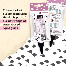 Easy Hem Permanent Hem Adhesive for Ironing, Sew-Free Hemming