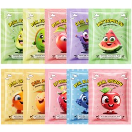 Asheyya 10 Pcs Kids Face Masks for Girls, Moisturizing and Smoothing Fruit Kids Face Mask Sets for All Skin Types
