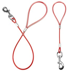 Mi Metty Short Dog Leash - Heavy Duty-12”/24”Short Chew Proof Dog Lead for Training Control- Training Pet Leashes for Teething Puppies Small Medium and Large Dogs