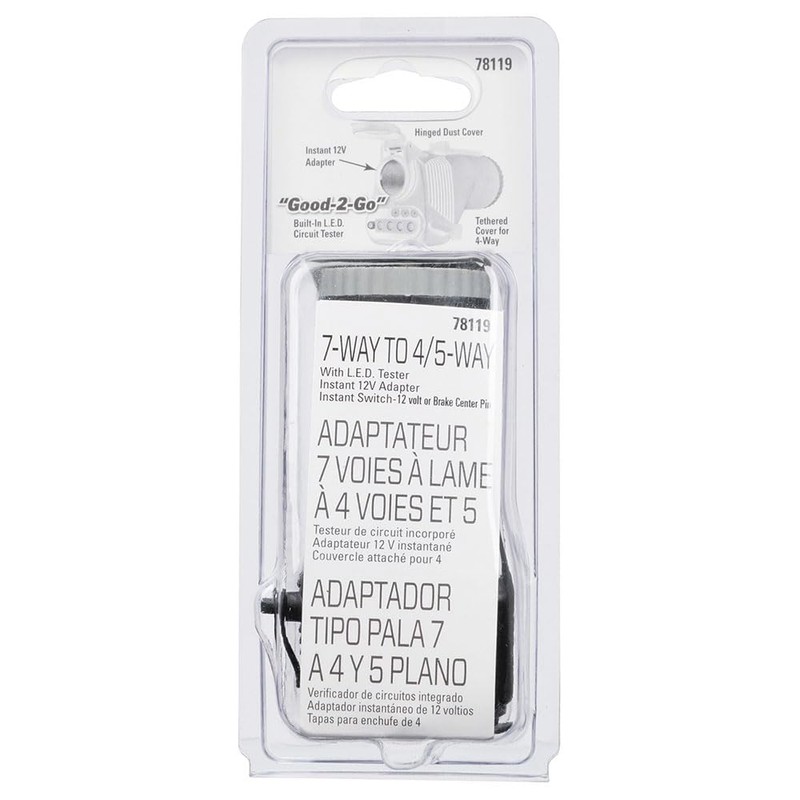 Reese Towpower 78119 Wiring Adapter, 7-Way to 5-Way & 4-Way