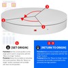19.7In Remote Large Motorized electric turntable Rotating platform Photography Turntable