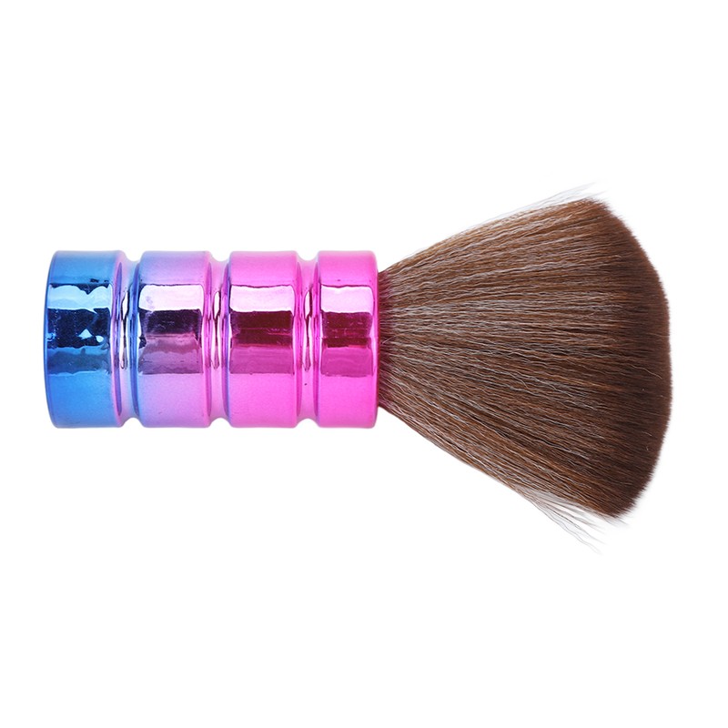Neck Duster Brush Soft Nylon Bristles Electroplate Ergonomic Barber Hair