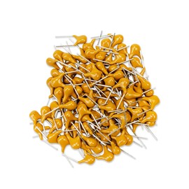 Innfeeltech 100pcs 50V 4.7uF Monolithic Ceramic Capacitor Yellow Electronic Accessories for Computer and Telephone