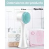 Skin Cleaning Brush Azul Cepillos Limpiadores Faciales, Cepillo
