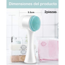 Skin Cleaning Brush Azul Cepillos Limpiadores Faciales, Cepillo