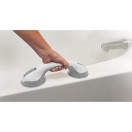 NL'AAHCÉ Grab Bars for Shower Heavy-Duty (2Pack) 12-Inch ADA Compliant Grab Bar for Seniors Shower Handles for Elderly Suction Handicap Safety Handrail for Bathroom Bathtubs Toilet Tiles Glass