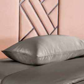 THXSILK 100% 19 Momme Silk Pillowcase Cushion Cover with Zip - Silk Pillow Cover - Super Soft and Smooth Silk Pillow Cover