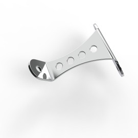 Lexoro Universal No-Brow Headlight Mount, Fits 3.5" Riser Spacing, Compatible with Harley Sportster, Big Twin & Other Motorcycles (Chrome Plating)