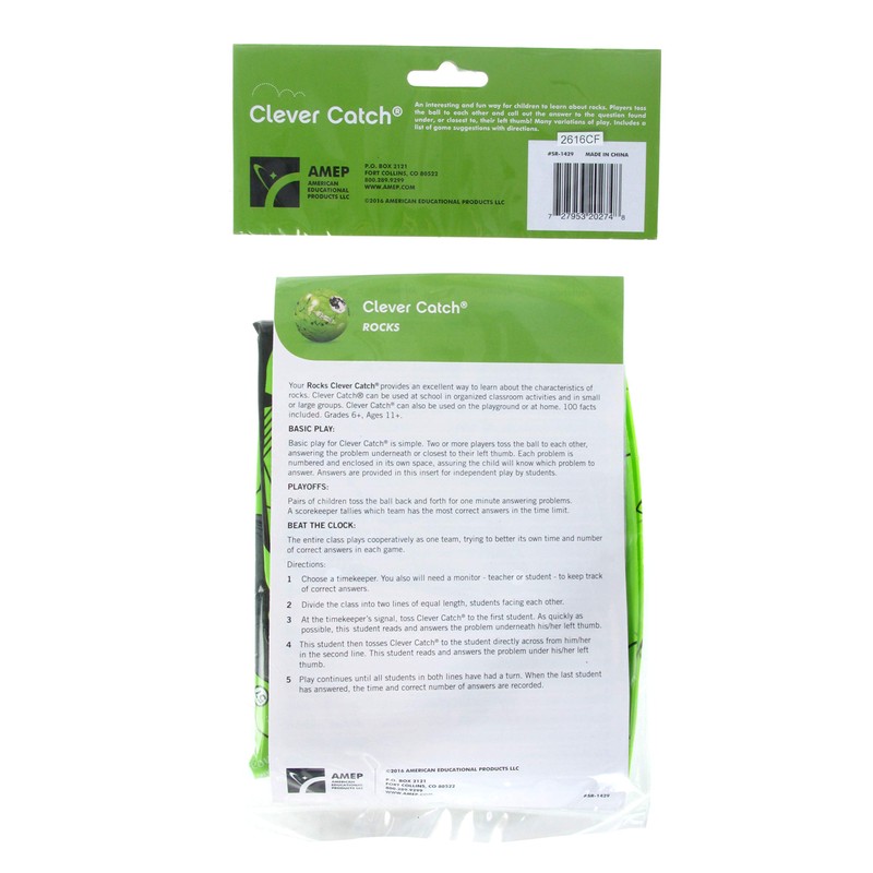 American Educational Vinyl Clever Catch Rocks Ball, 24" Diameter