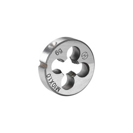 sourcing map M10 x 1.0 Metric Round Die, Machine Thread Right Hand Threading Die, Alloy Steel Screw Thread Cutting Die